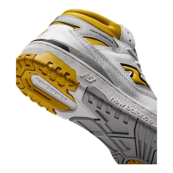 New Balance High Top Sneakers Shoes BB650RCG White Honeycomb Yellow Men\'s
